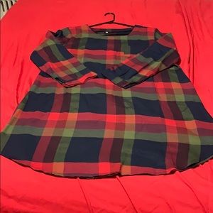 Plaid school girl dress